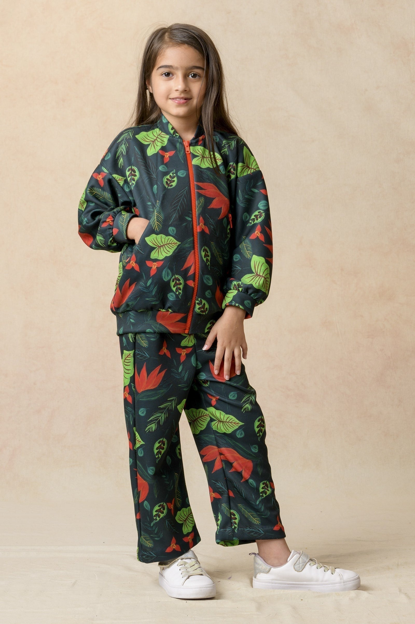 Flaming Lily print twinning set for Sister + Brother