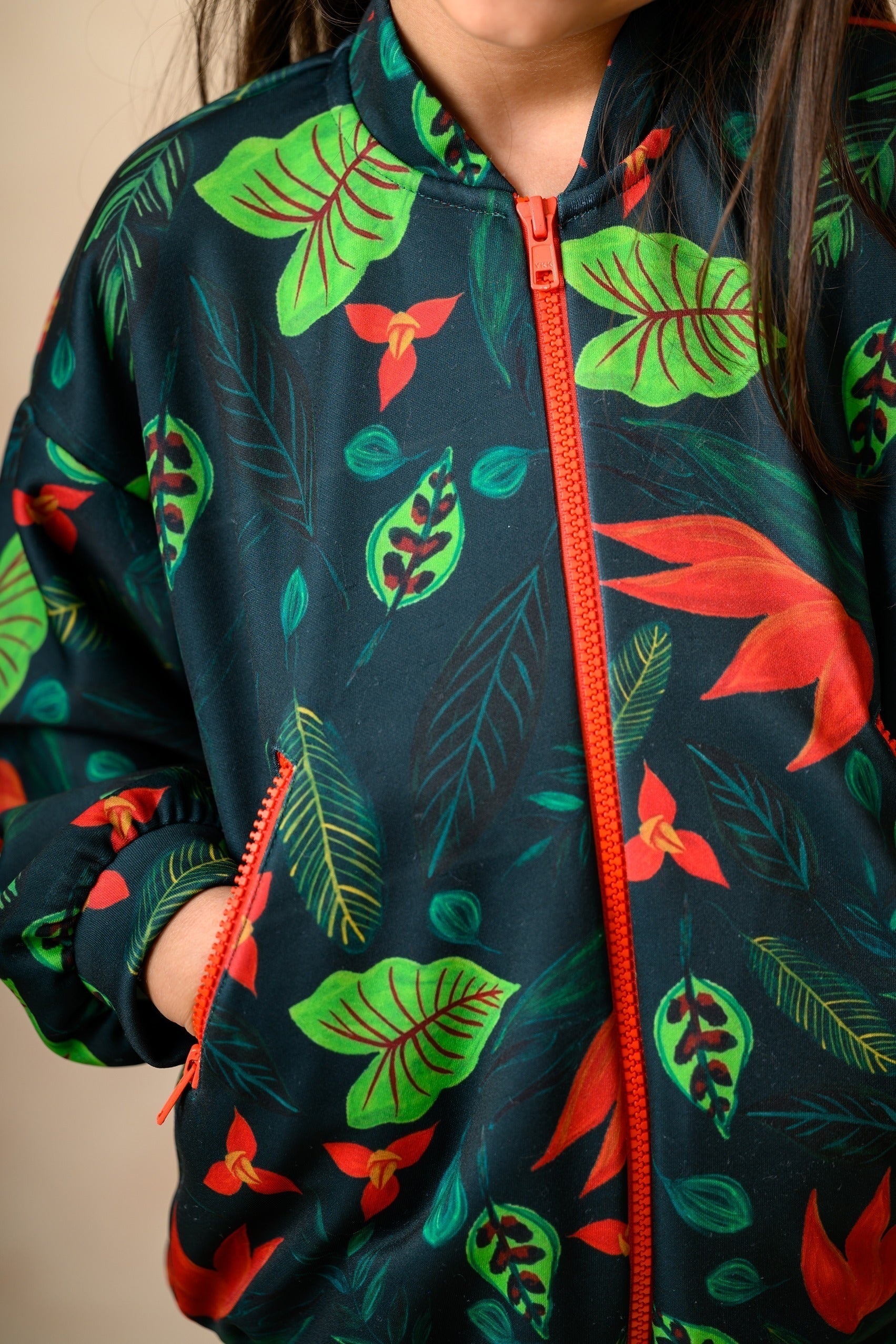 Flaming Lily print twinning set for Sister + Brother