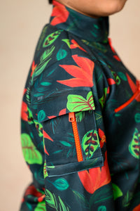 Flaming Lily print twinning set for Sister + Brother