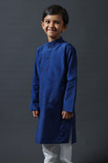 Royal Blue Kurta With Pyjama