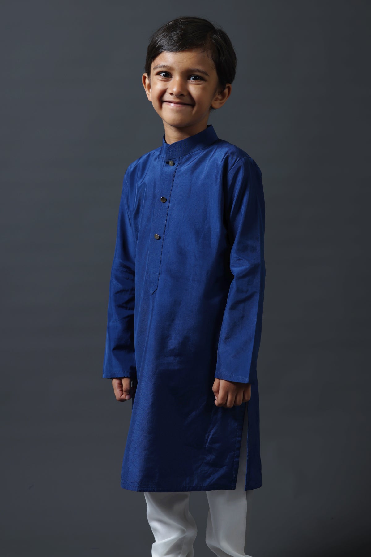 Royal Blue Kurta With Pyjama