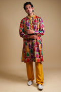 Prakha Mirror Work Kurta With Matching Pyjama