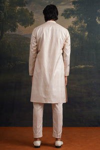 Prith Golden Sand Hand-Embellished Mirror Work Kurta Set