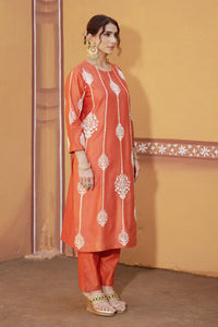 Rekha Dori Embroidered A-Line Kurta Set