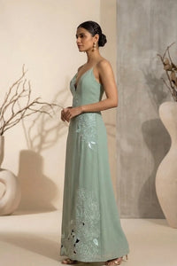 Reverie — Hand-Embroidered Imported Crepe Dress