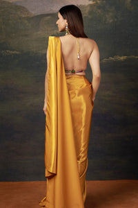 Swarna - Liquid Gold Saree with Cleopatra Blouse