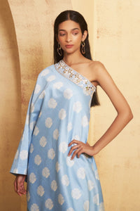 Tanvi Hand Embroidered Off Shoulder Tunic Set