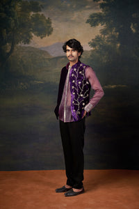 Raas Hand-Embroidered Organza Shirt With Jacket Set