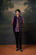 Raas Hand-Embroidered Organza Shirt With Jacket Set