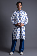 Vallab Hand Embroidered Buuti Print Kurta With Pyjama