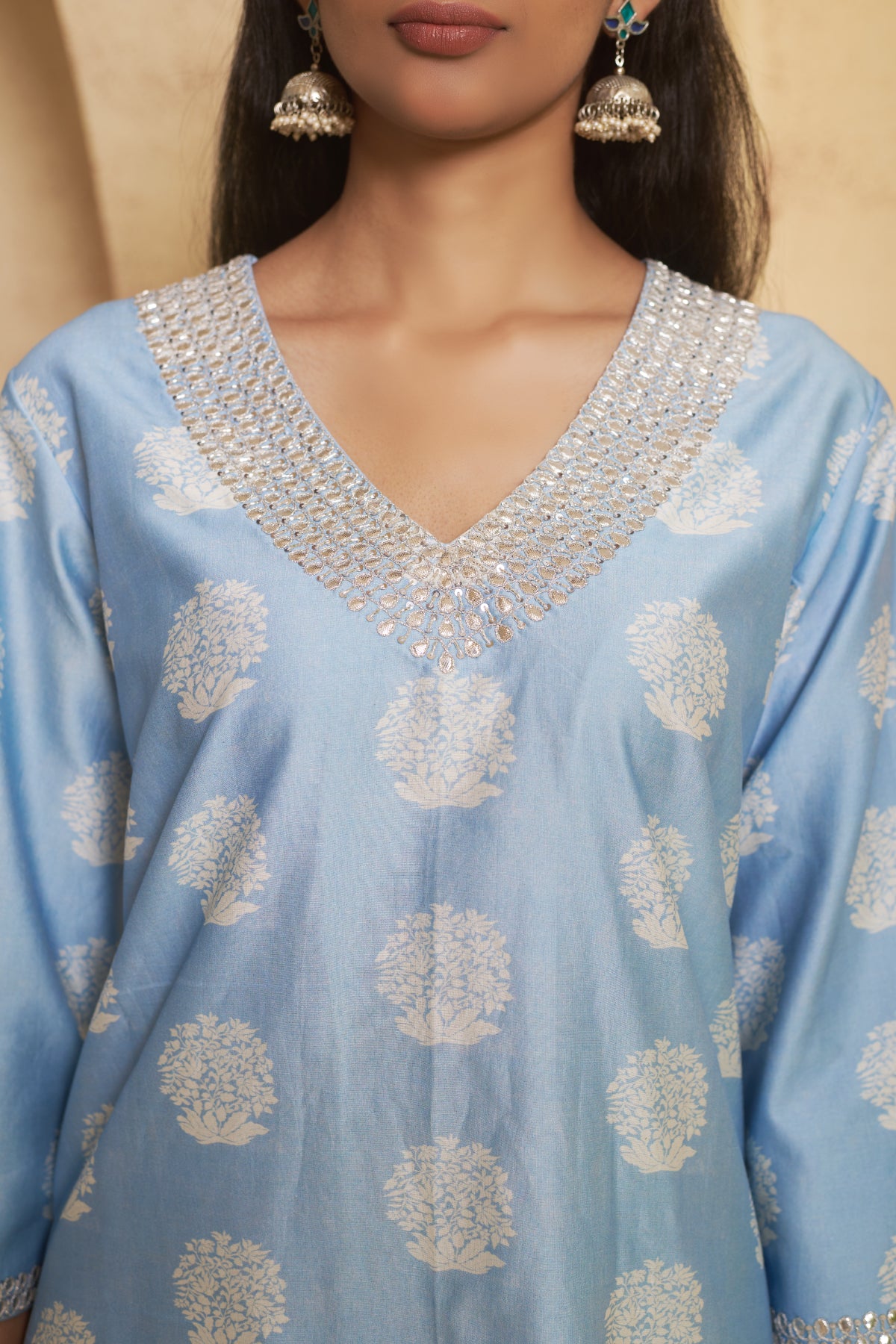 Vasanti Hand Embroidered Marori Work Kurta With Pant