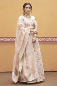 Vasundhara - Ivory Gold Jaal Work Fully Embroidered Lehenga Set