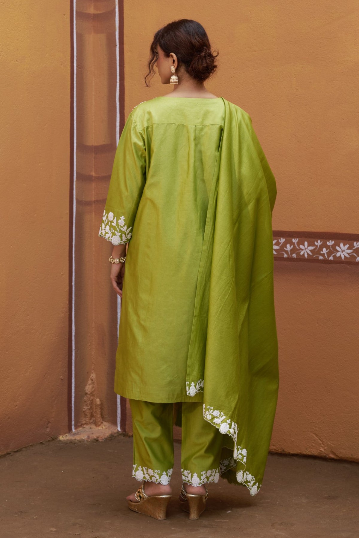 Vruksha Handcrafted Dori Cut Work Kurta Set