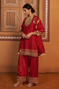Raktima Zari Hand-Embroidered Kurta Set