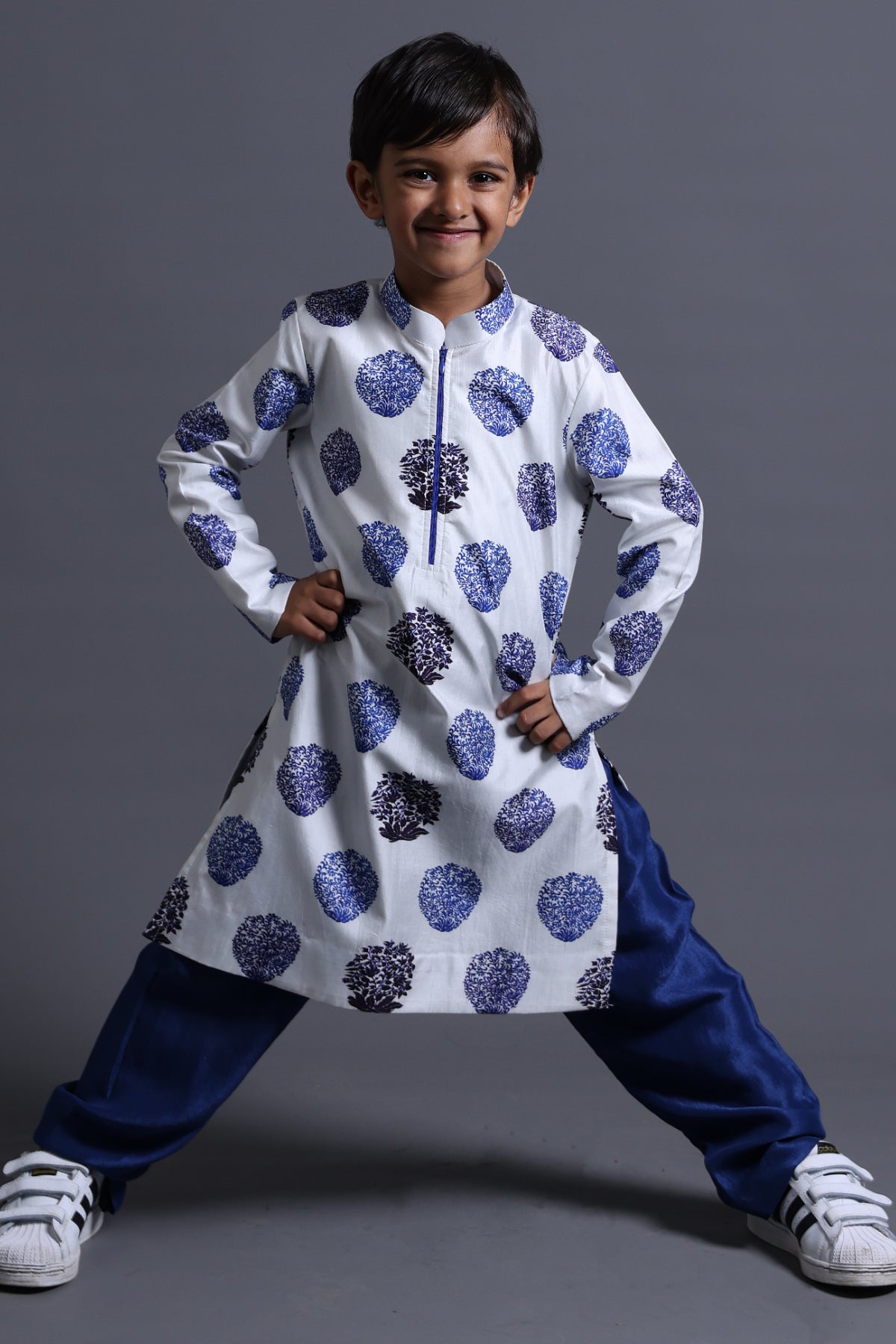 Zipper Kurta With Pyjama