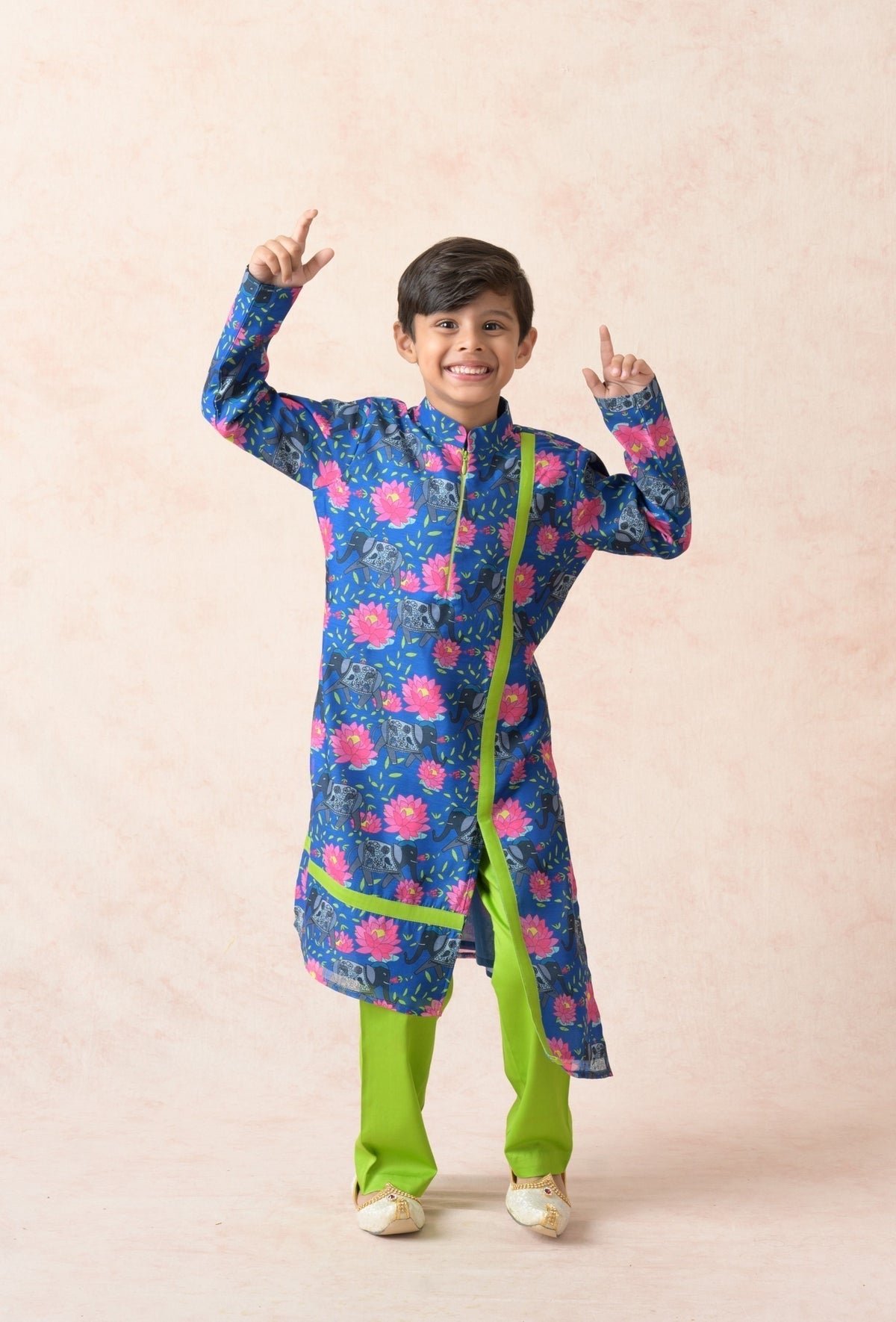 Zipper kurta with pyjama image 0