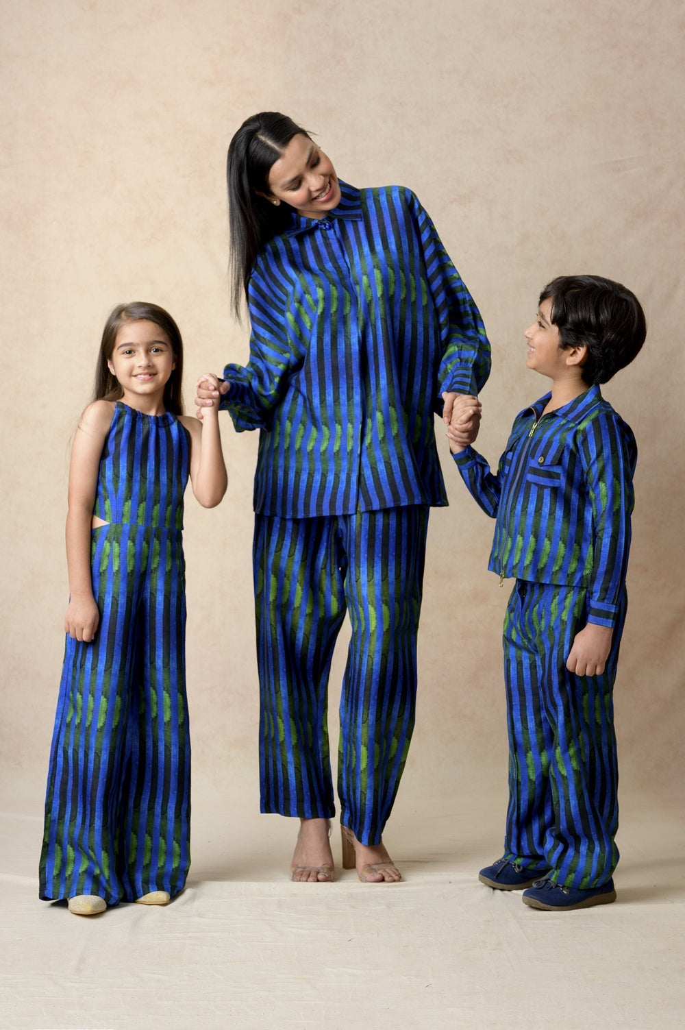 Stripes print twinning set for Mom + Son image 16