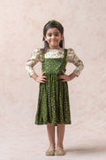 Ajrakh print frock with crop top image 0