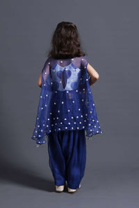 Neeli Buti Zardozi Work  twinning set for Mom + Daughter image 3