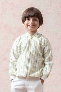 Chanderi silk siblings Set for Brother + Sister image 8