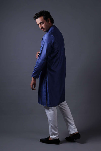 Neeli buti Hand Embroidered twinning set for Men + Women image 5
