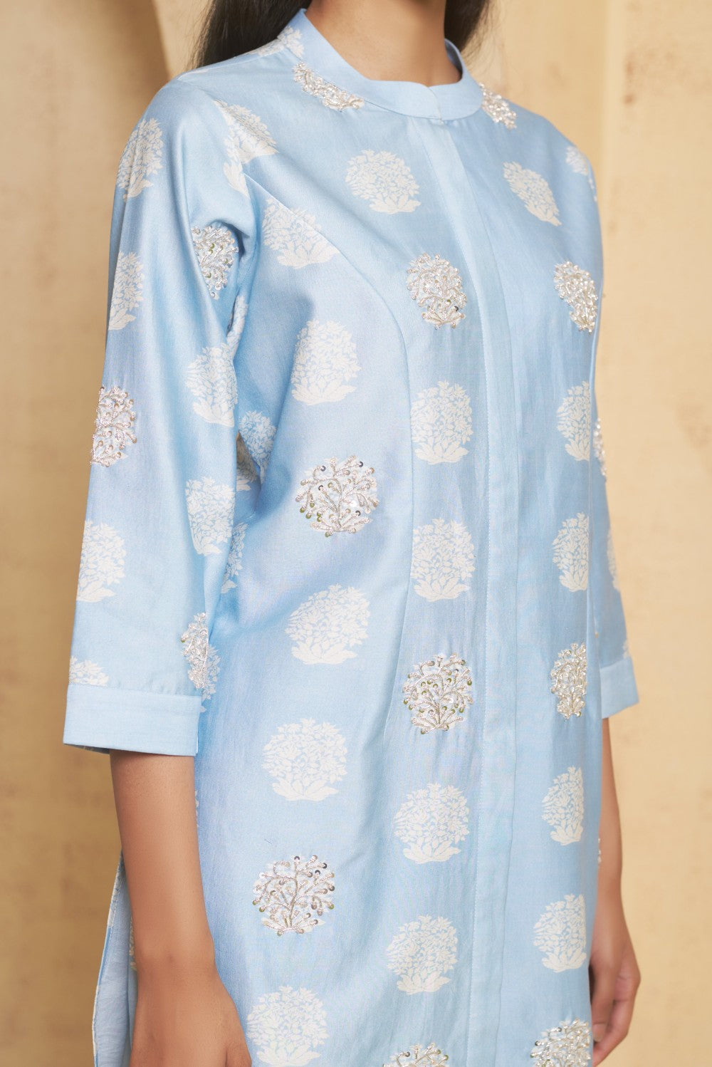 Hand Embroidered coord set image 9