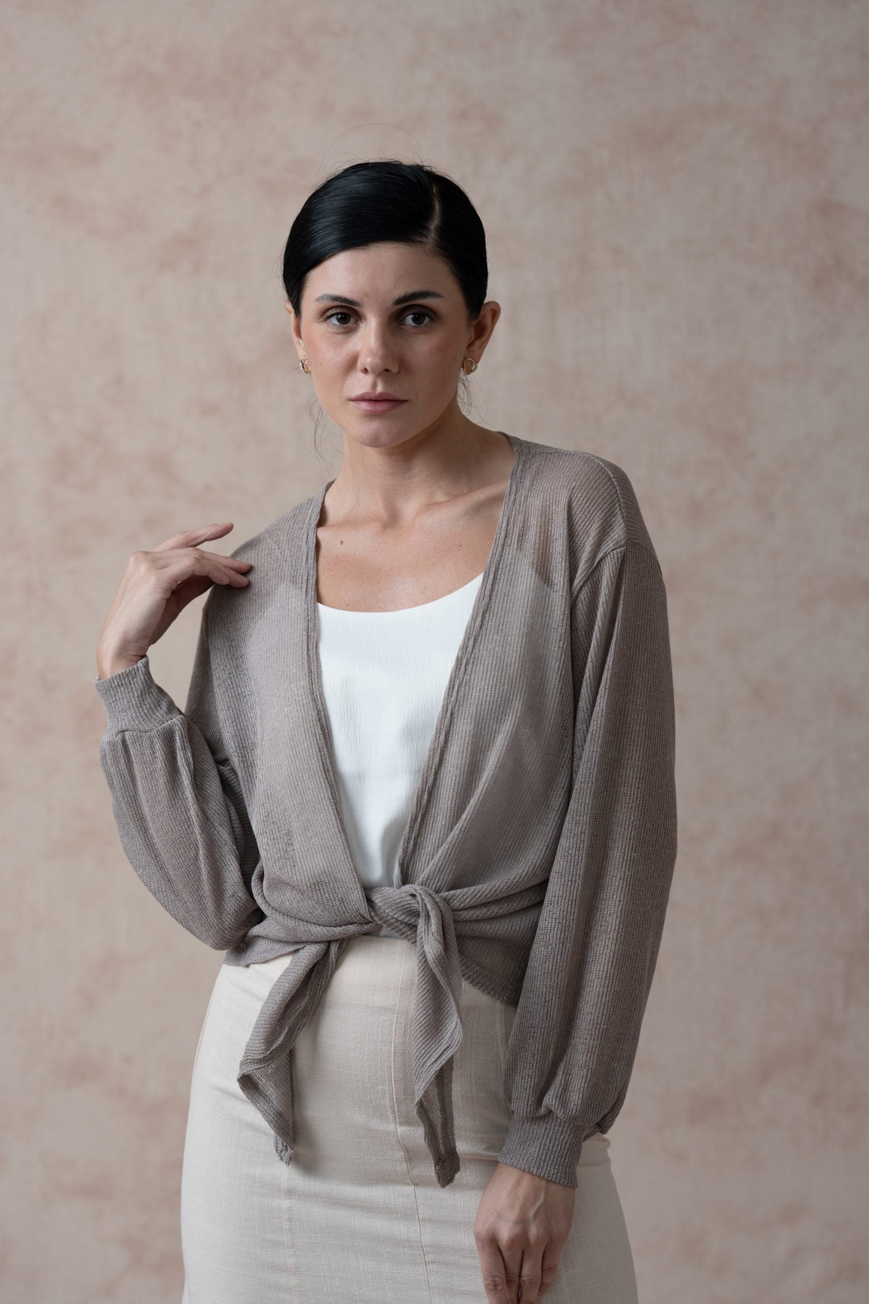 Oatmeal mid length Cover-up image 2