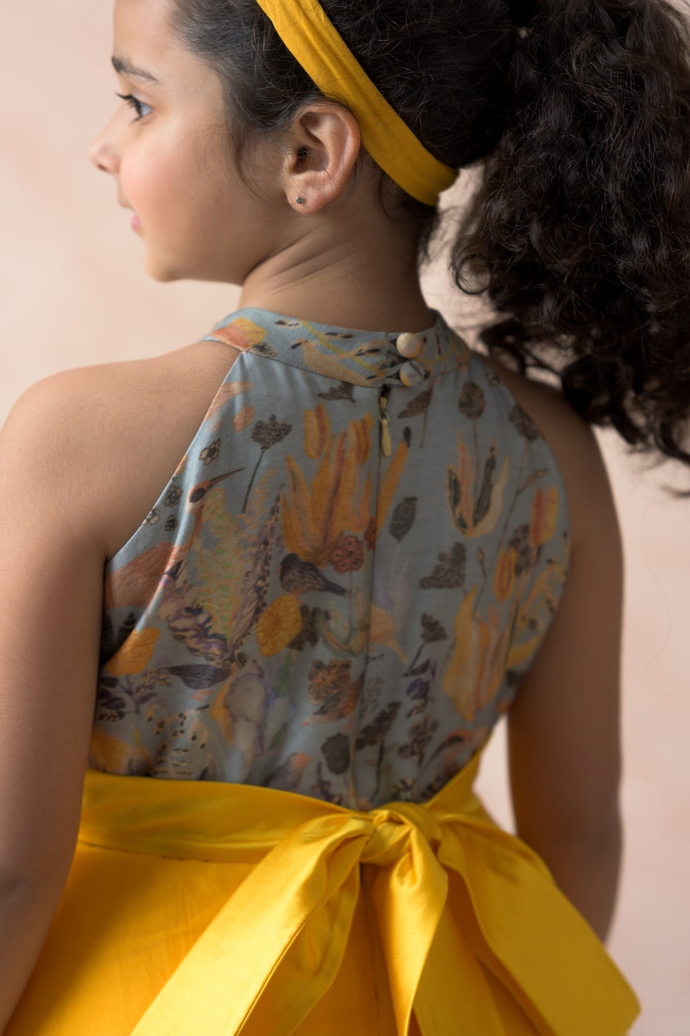 Embroidered silk gown image 6