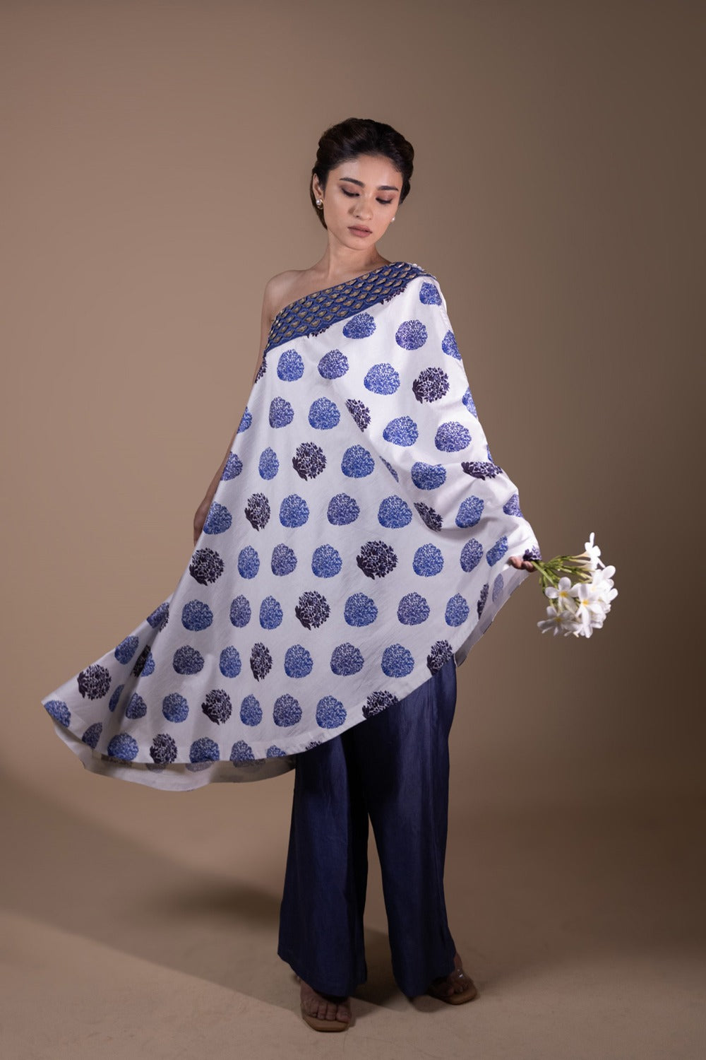 Off Shoulder Tunic With Palazzo image 2