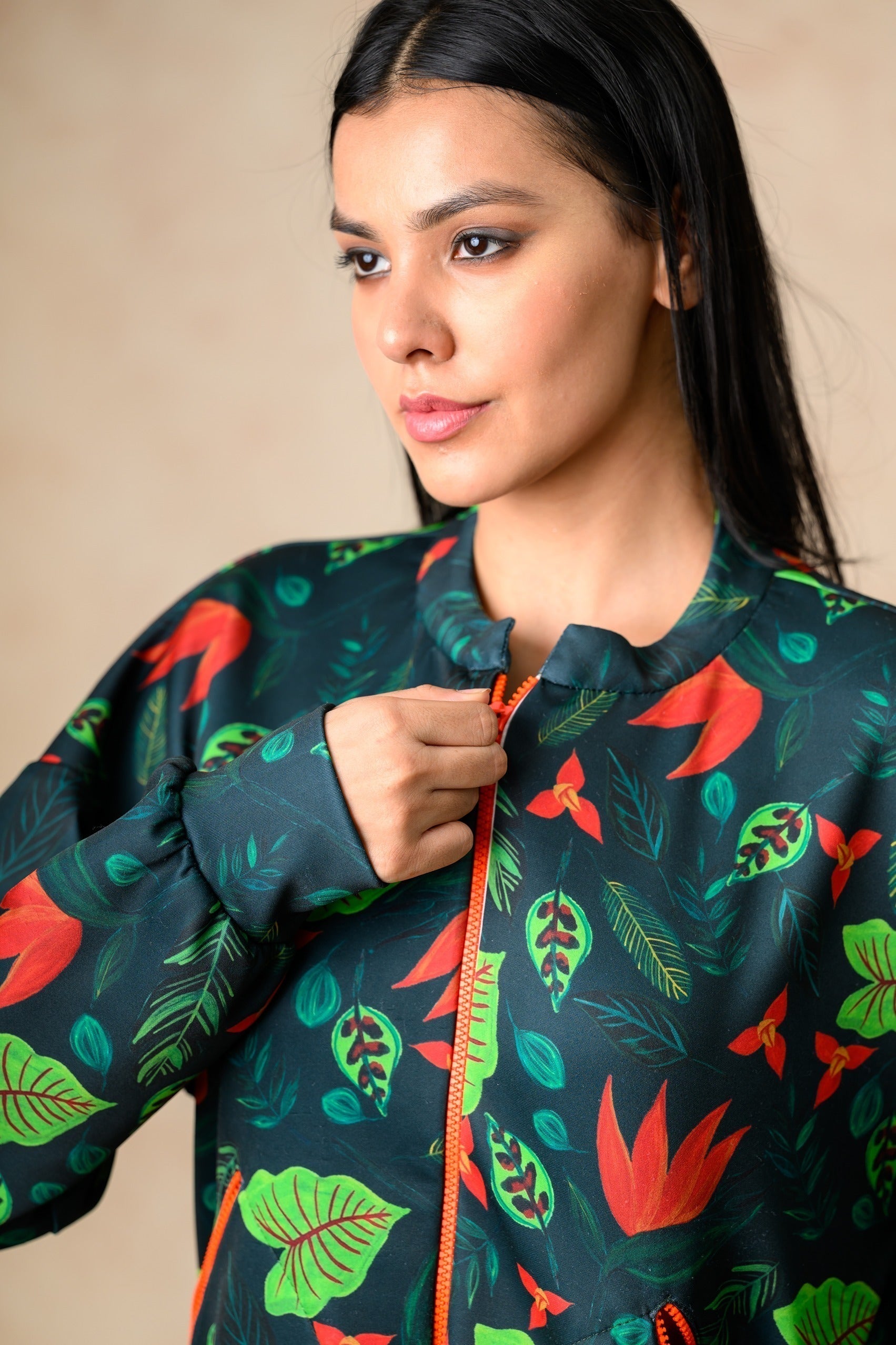 Flaming Lily print twinning set for Mom + Daughter image 5