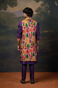 Nehru Jacket with Hand-Embroidered Kurta Set image 2