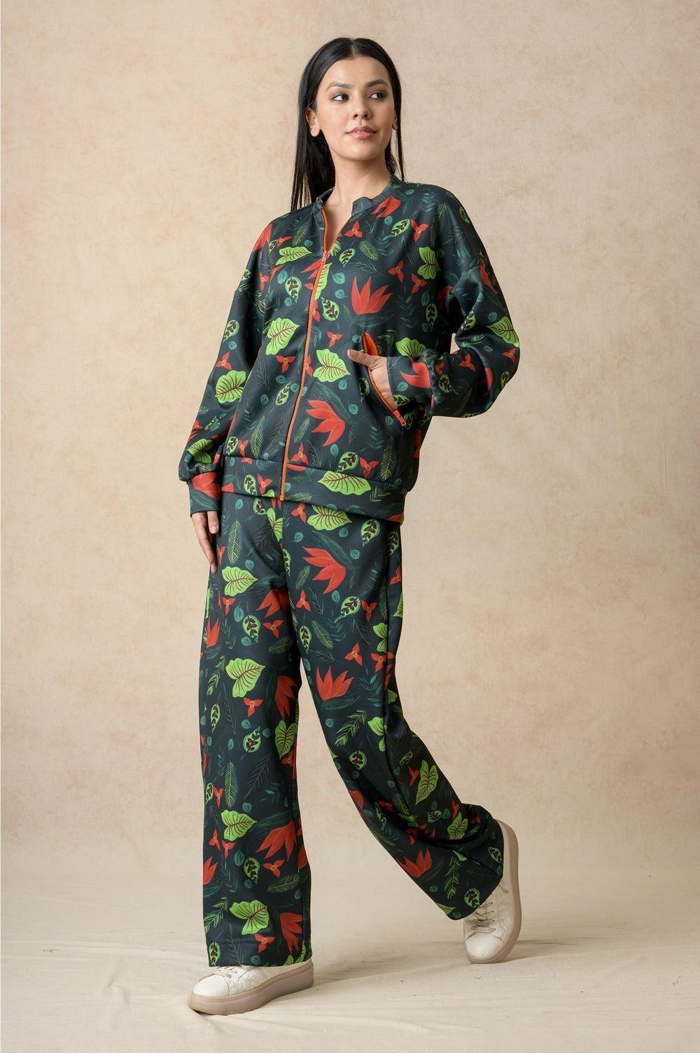 Flaming Lily print twinning set for Mom + Daughter image 4