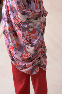 Cowl tunic with pants image 8