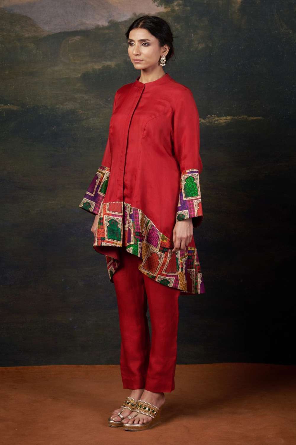 Organza Coord Red Set image 1