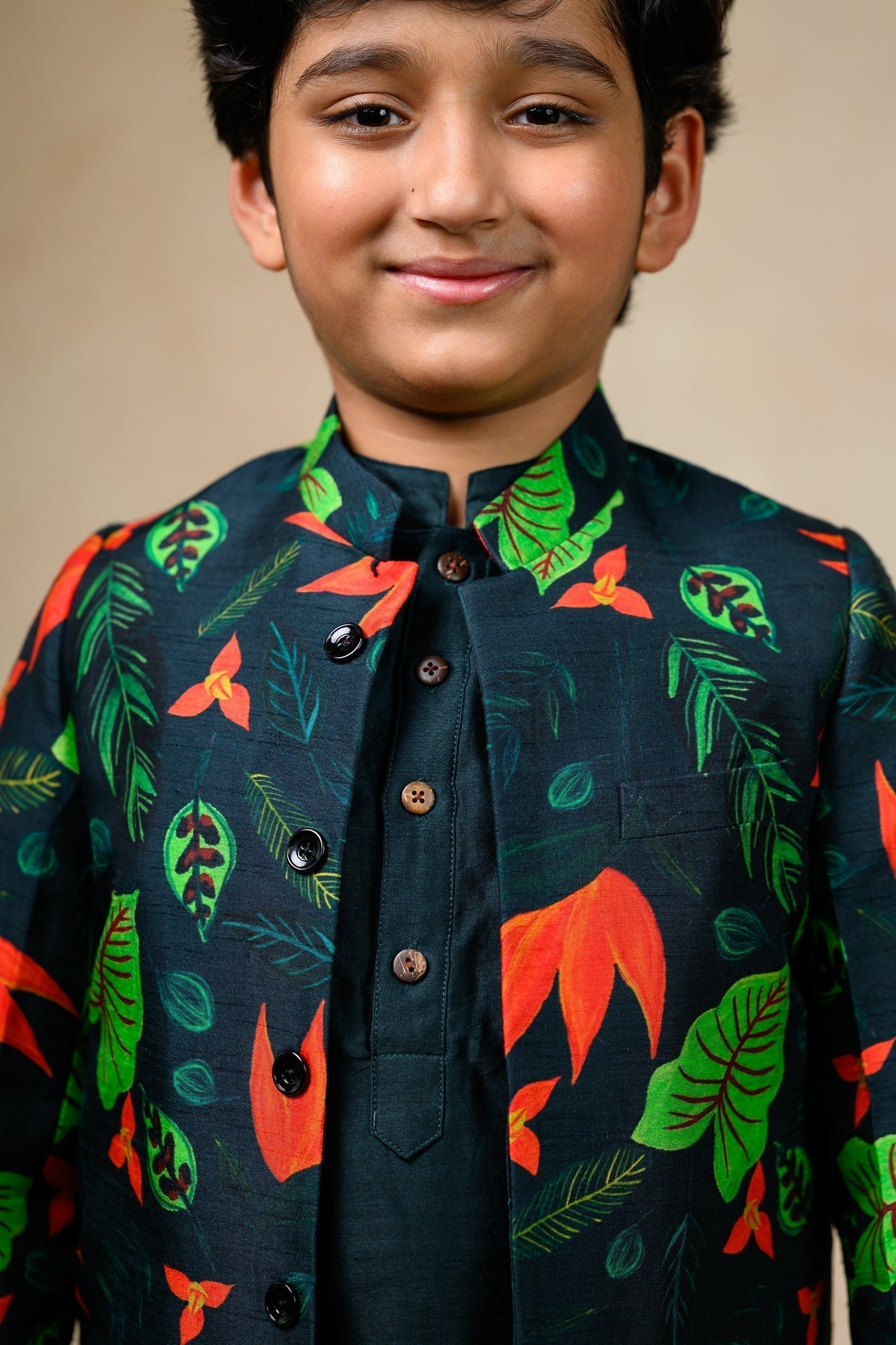 Indo Western Sherwani With Kurta Pyjama image 3