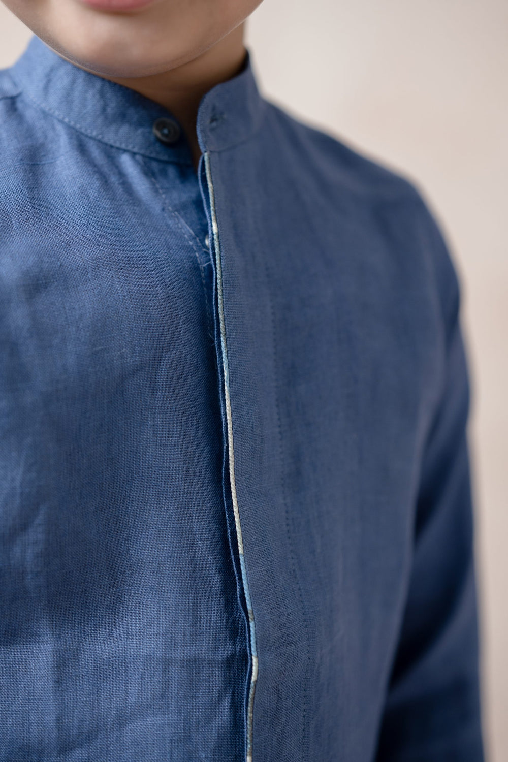 Pure linen grey shirt image 3