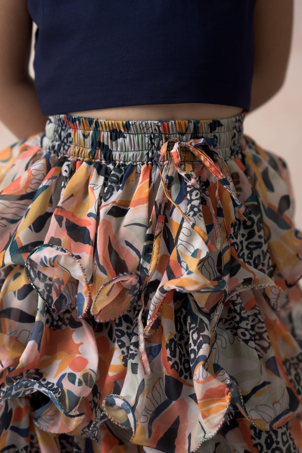 Top with ruffle skirt image 6