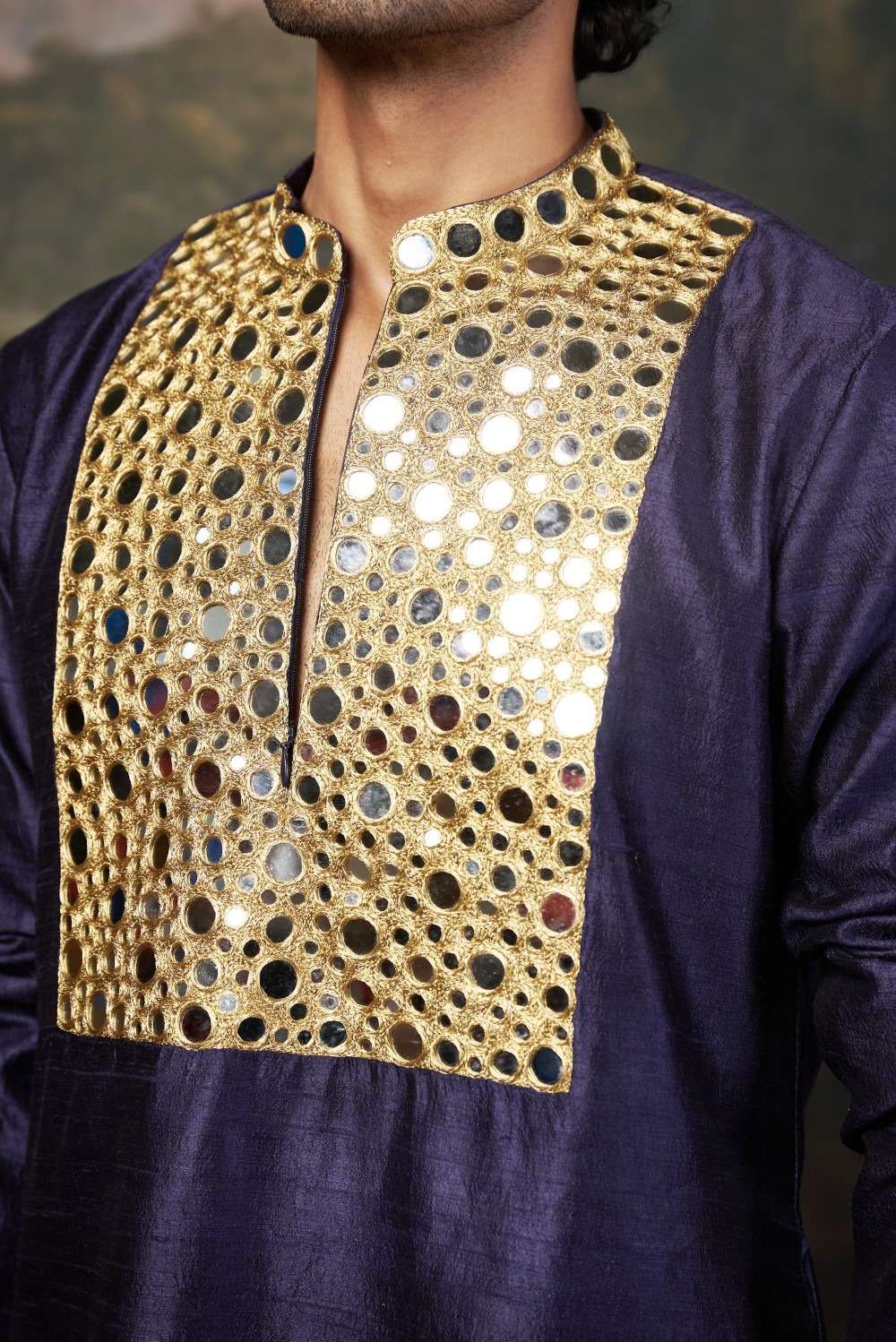 Heavy Mirror Work Kurta with Matching Pyjama image 5