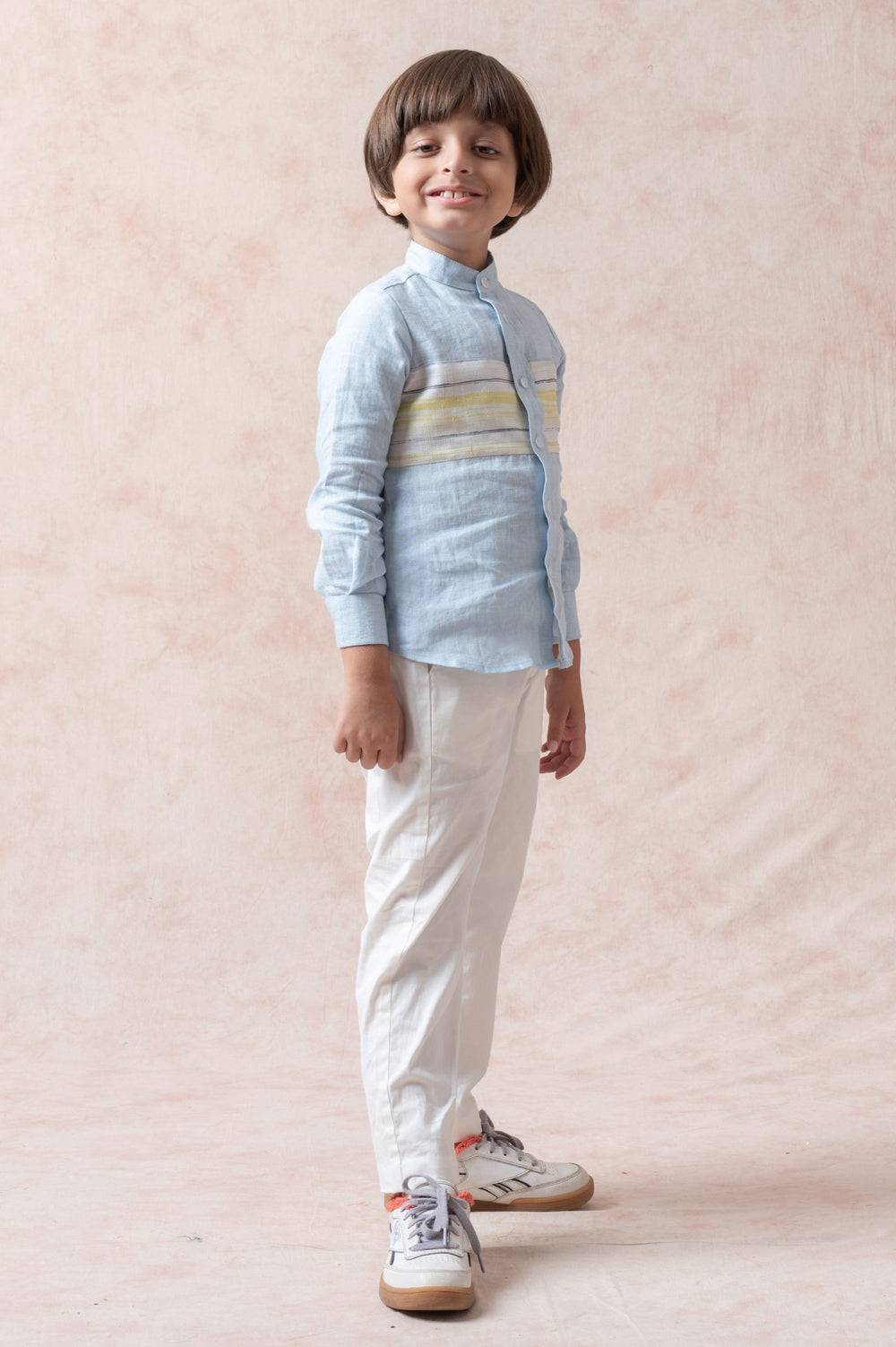 Pure Linen panel shirt image 2