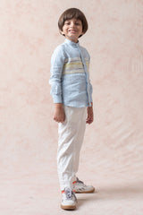 Pure Linen panel shirt image 2
