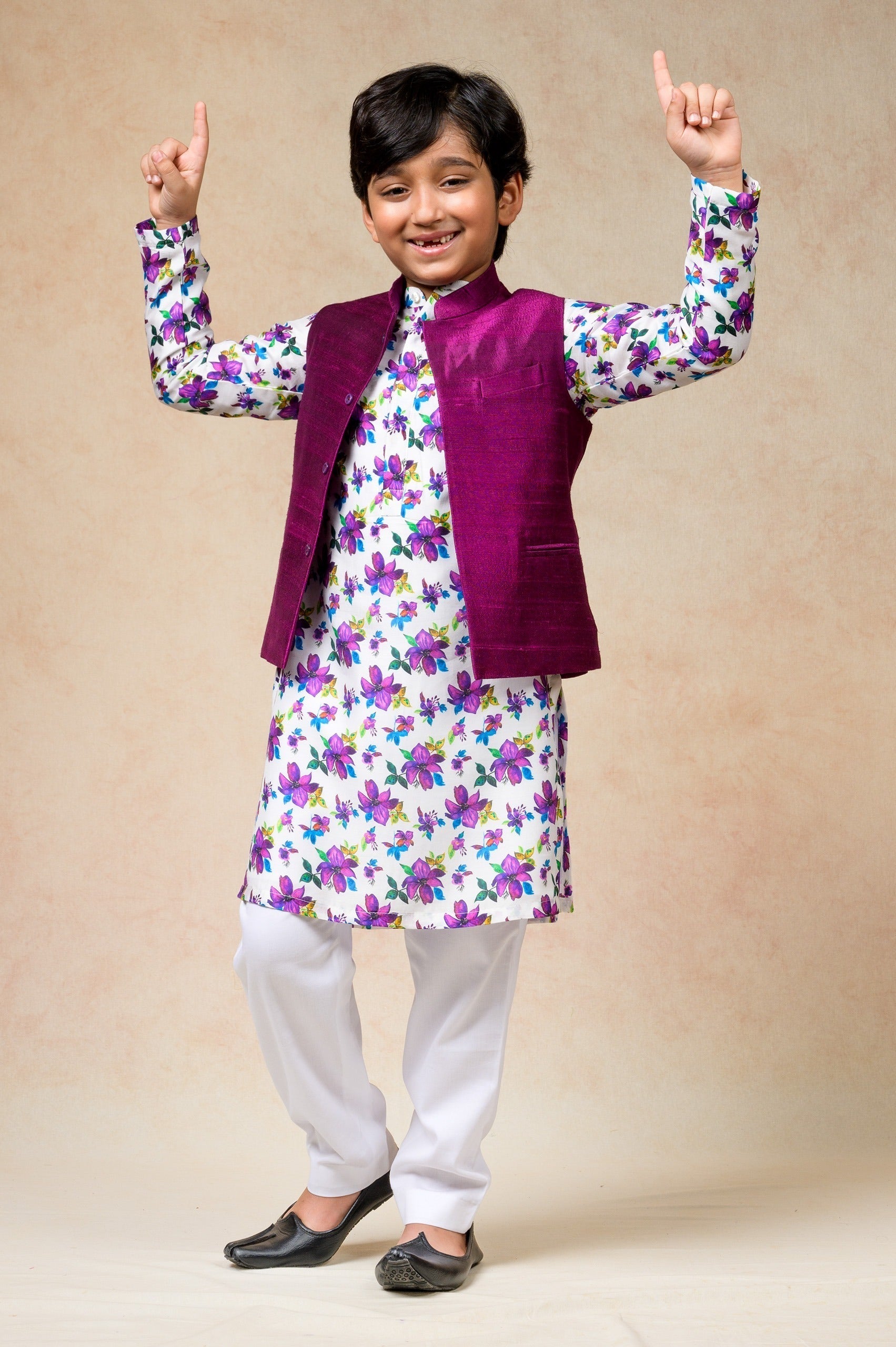 Pure Silk Bandi Kurta Set image 0