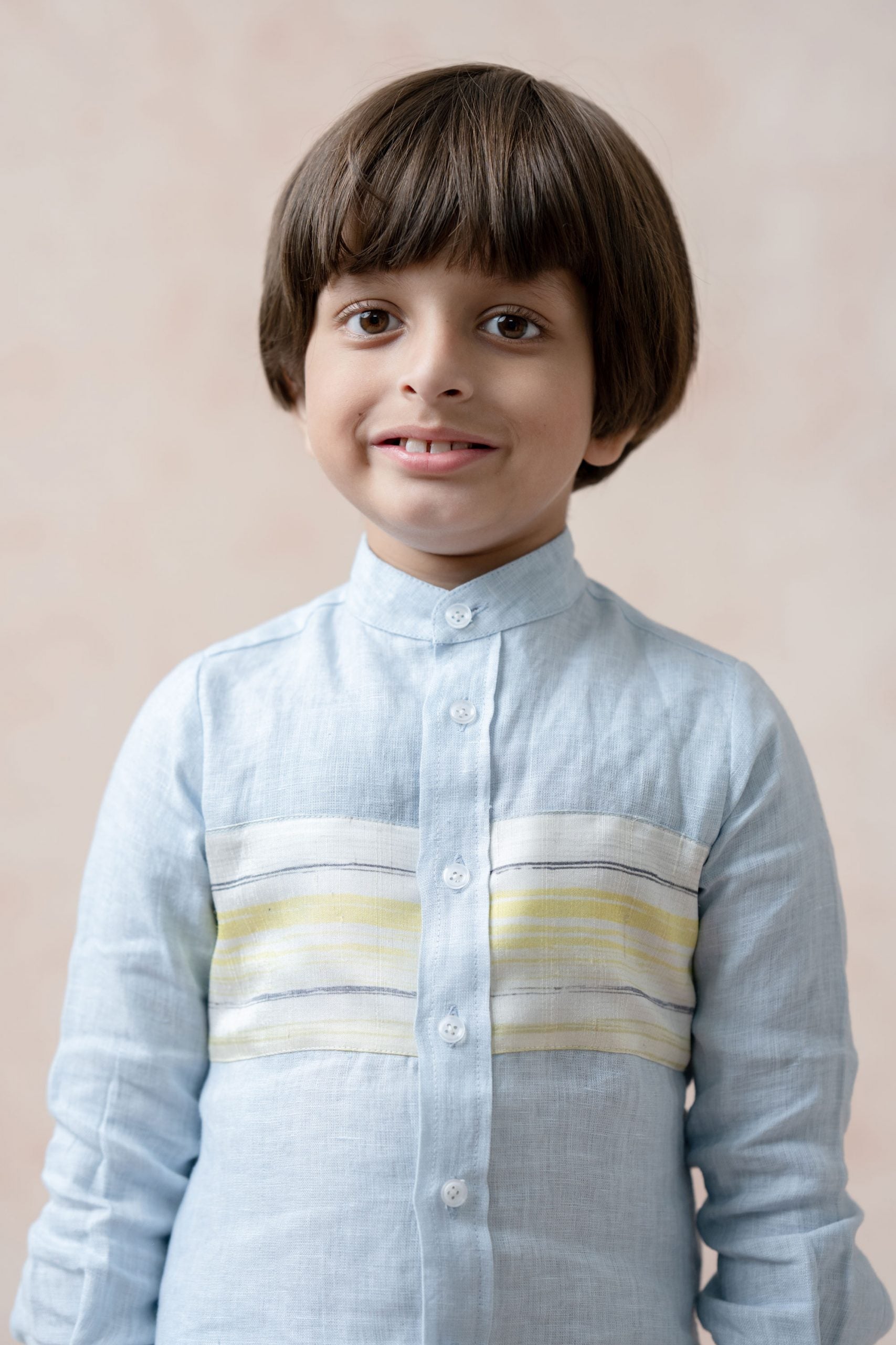 Pure Linen panel shirt image 0