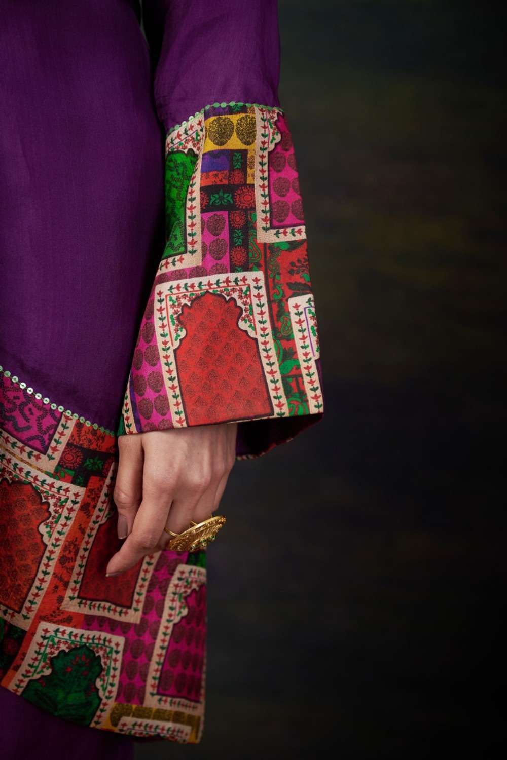 Organza Coord Purple Set image 4