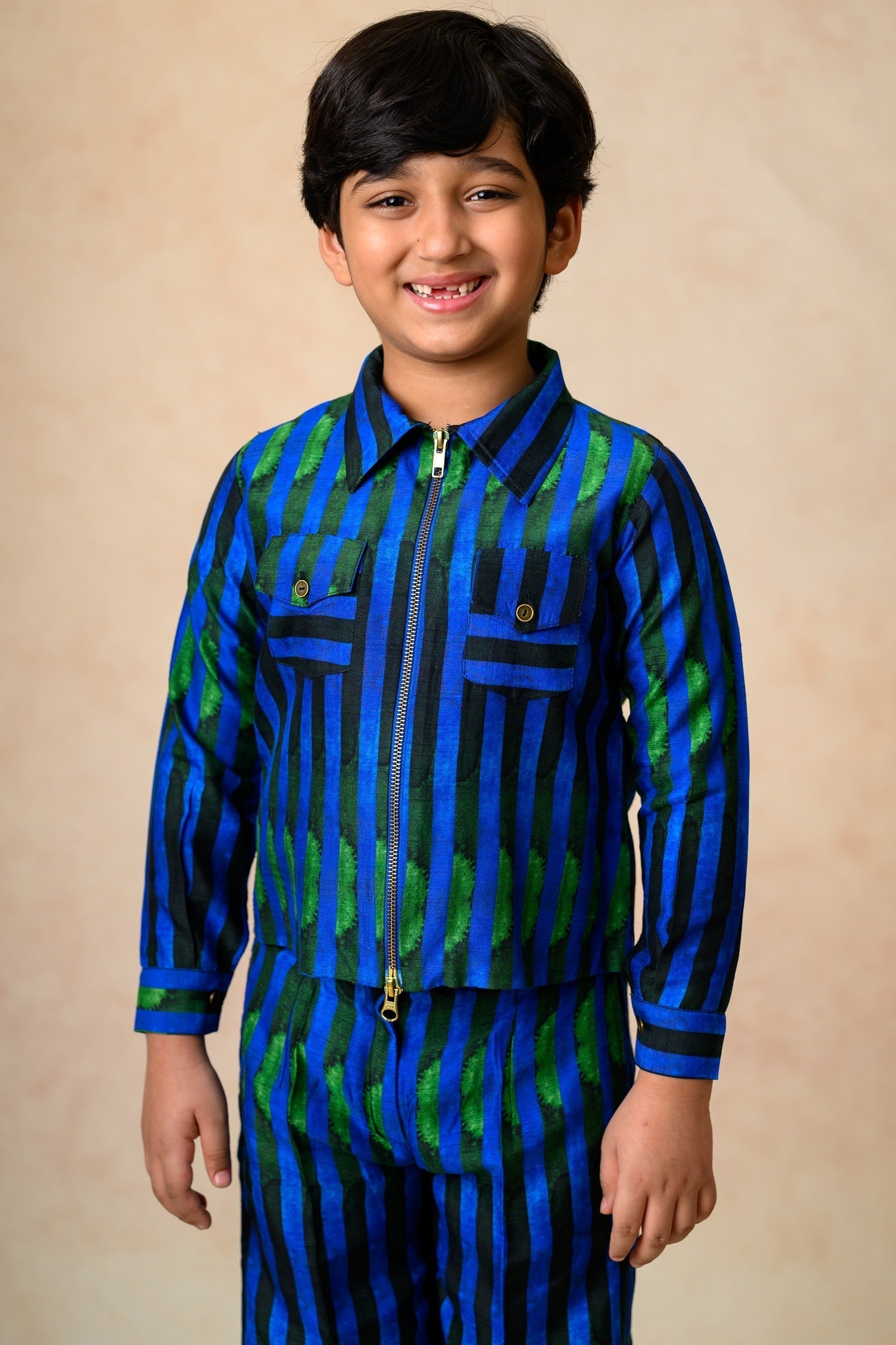 Stripes print twinning set for Mom + Son image 11