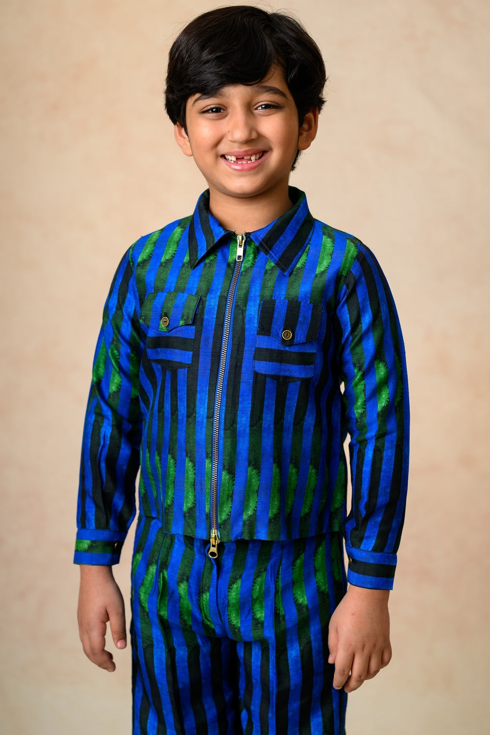 Stripes print twinning set for Mom + Son image 11