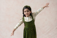 Ajrakh print frock with crop top image 3