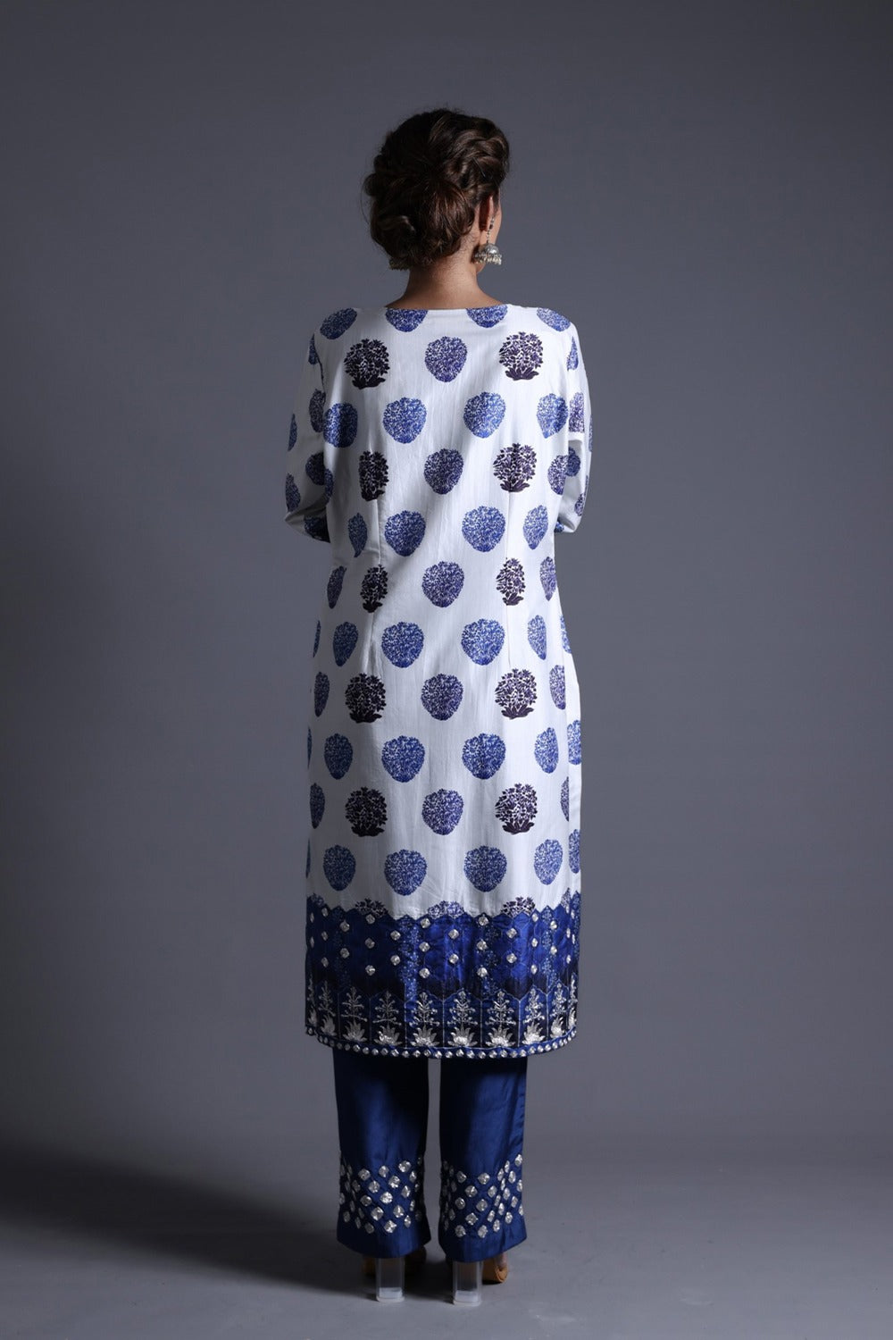 Hand Embroidered Kurta With Pant And Dupatta image 6