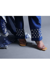 Neeli Buti Zardozi Work  twinning set for Mom + Daughter image 14