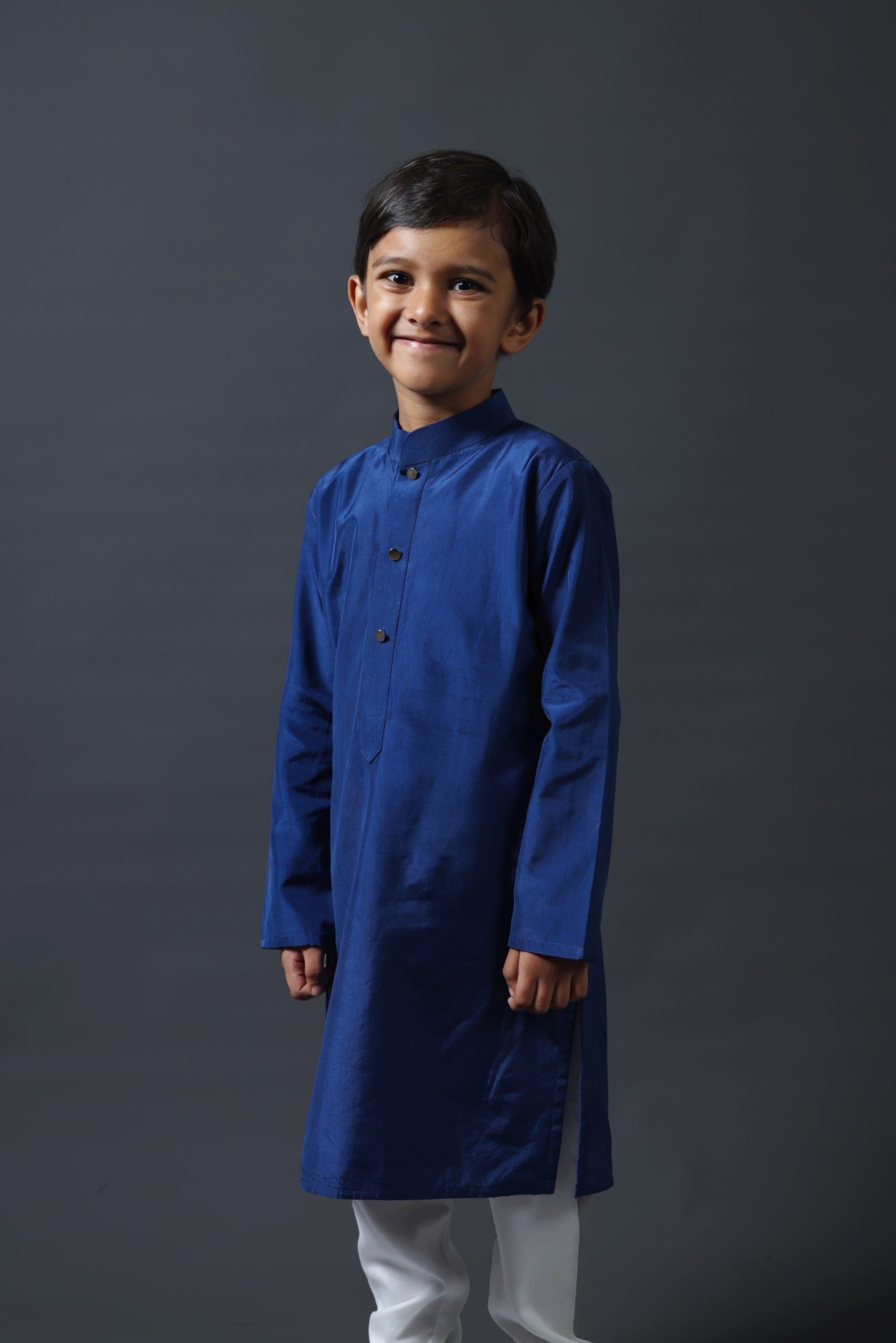 Royal Blue Kurta With Pyjama image 0