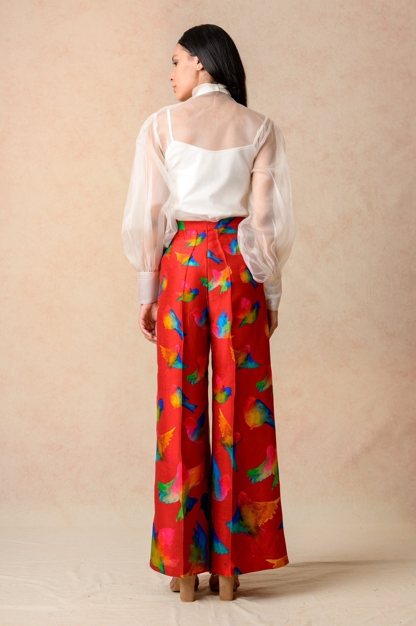 Organza Top With Flared Pants image 2